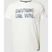 Lerros T-Shirt mit Statement-Print in Offwhite, Größe L von Lerros