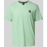 Lerros T-Shirt mit V-Ausschnitt in Mint, Größe XXL von Lerros