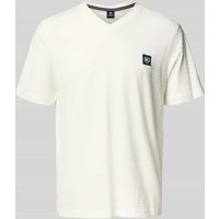 Lerros T-Shirt mit V-Ausschnitt in Offwhite, Größe XL von Lerros