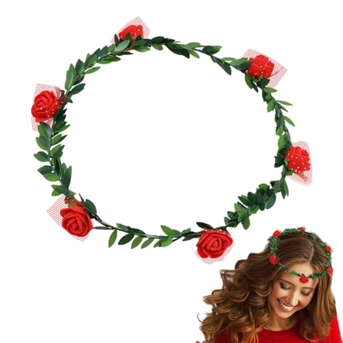 Blumenkranz für Haare, Blumenkrone Haarblumen Stirnband, Verstellbare Kopfbedeckung im Waldstil für Damen, Hochzeit, Festival, Fotografie, Braut Leryveo von leryveo