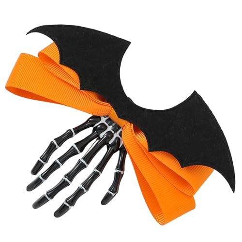 Goth Haarspangen - Skelett-Handklammern für Halloween - Halloween-Gothic-Haarschmuck für Mädchen, Frauen, Kinder, Geburtstagsgeschenk Leryveo von Leryveo