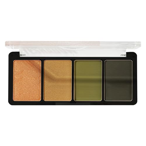 Matte Glitzer-Make-up-Palette - Matte Glitzer-Lidschatten-Palette | Langlebiger Make-up-Lidschatten in 4 Farben für Frauen, Mädchen, Geburtstagsgeschenke Leryveo von leryveo