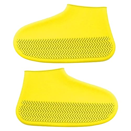 Unisex-Silikon-Überschuhe, wasserdicht | Schuhüberzüge wiederverwendbar | Gummischuhüberzüge | Rutschfeste, verdickte Silikon-Regenschuhüberzüge, schützende Stiefelabdeckung für Männer und Frauen von leryveo
