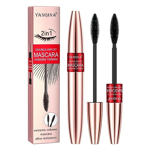 Verlängernde Mascara - Langanhaltende Mascara für mehr Volumen und Schwung - Wimpern-Mascaras für Frauen mit empfindlichen Augen, voluminöse und stark anhebende Wimpern, wischfest Leryveo von leryveo