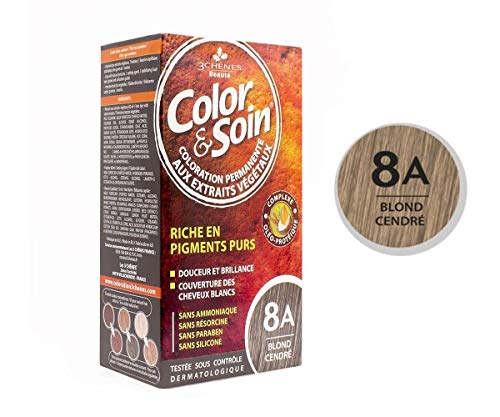 Les 3 Chênes Color & Soin Haarfarbe für Damen, Aschblond: 8 A von Les 3 Chênes