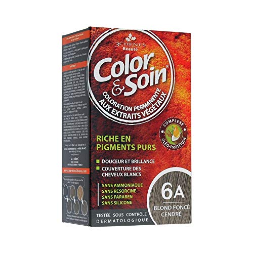 Les 3 Chênes Color & Soin Frauen Haarfärbung - Dunkel Aschblond: 6A von Les 3 Chênes