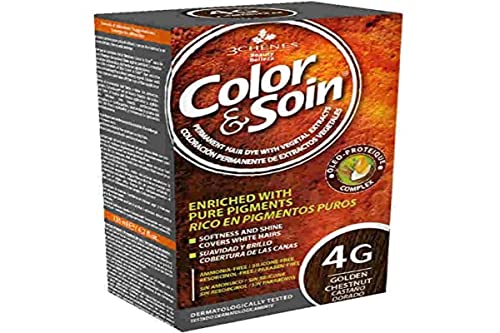 Les 3 Chênes Color & Soin Frauen Haarfärbung - Goldbraun: 4G von Les 3 Chênes