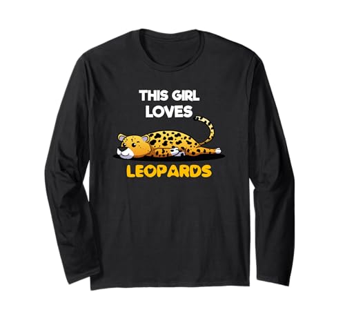 Dieses Mädchen liebt Leoparden Langarmshirt Dieses Mädchen liebt Leoparden Langarmshirt von Les Amateurs De Léopards Présentent De Gros Chats