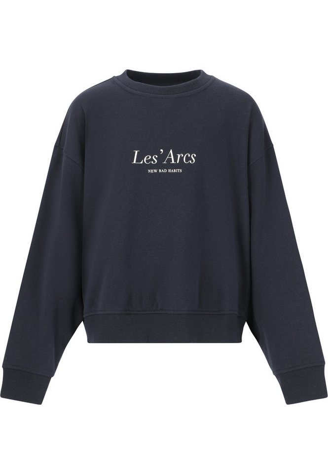 Les'Arcs Sweatshirt Shreya im Crewneck-Look mit modernem Drop-Shoulder Design von Les'Arcs