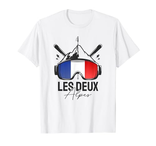 Les Deux Alpes Souvenir Gift Unisex-Kinder T-Shirt Weiß Klein Klassisch Retro Skifahren Ski-Resort T-Shirt Les Deux Alpes Souvenir Gift Unisex-Kinder T-Shirt Weiß Klein Klassisch Retro Skifahren Ski-Resort T-Shirt von Les Deux Alpes Souvenir Gift