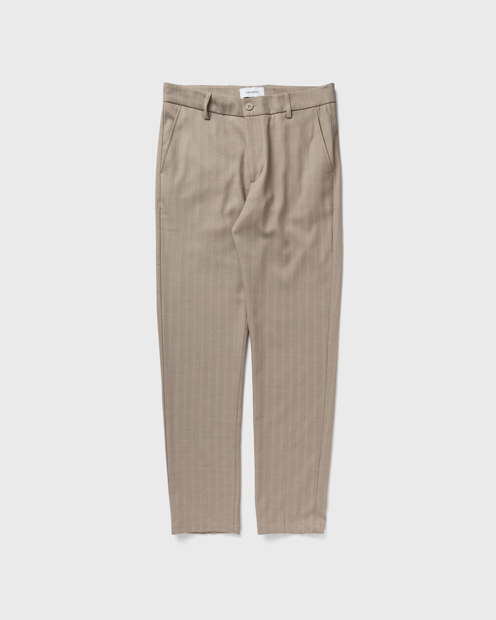 Les Deux Como Reg Herringbone Suit Pants men Casual Pants brown in Größe:L von Les Deux