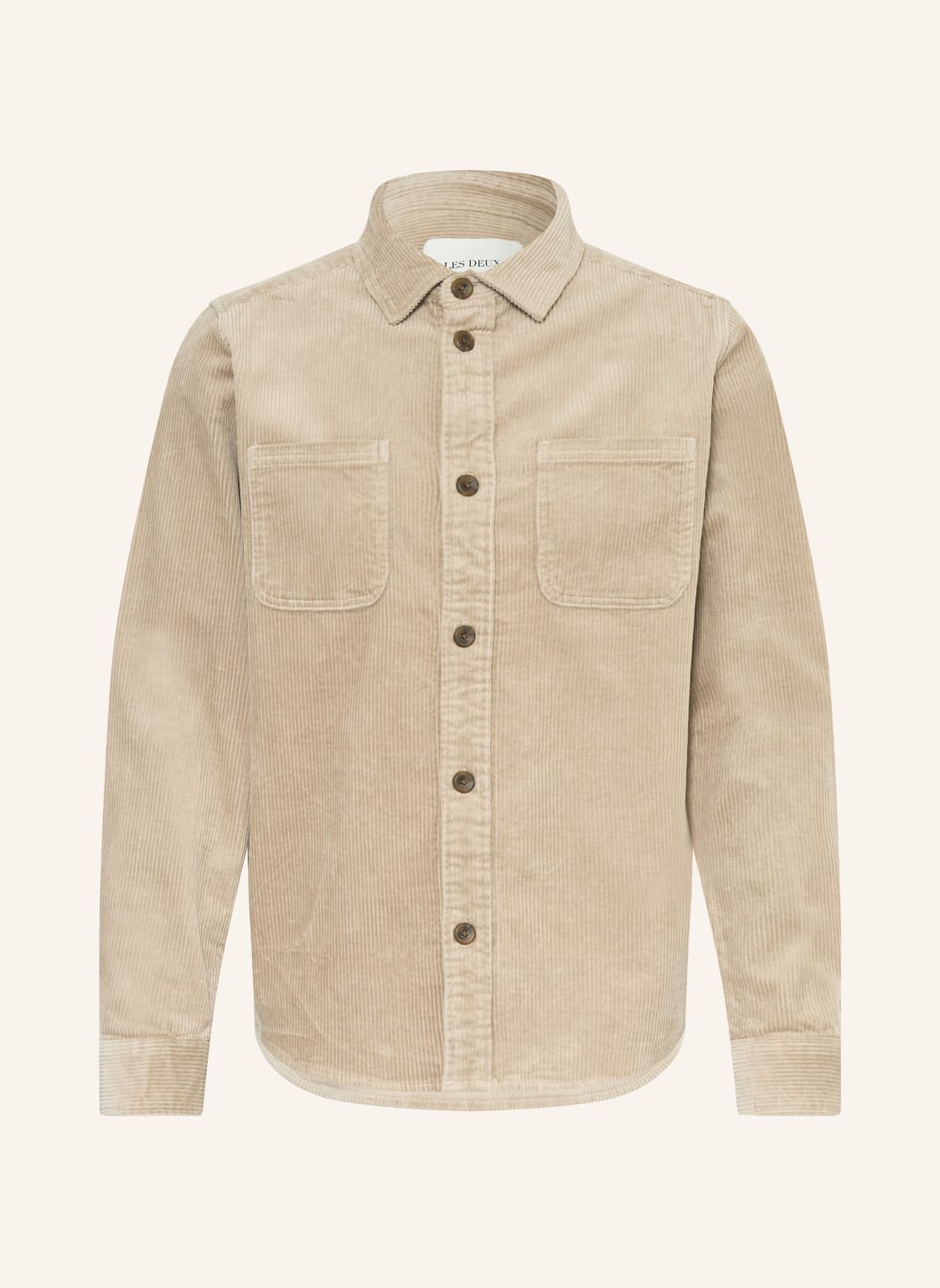 Les Deux Cord-Overshirt beige von Les Deux
