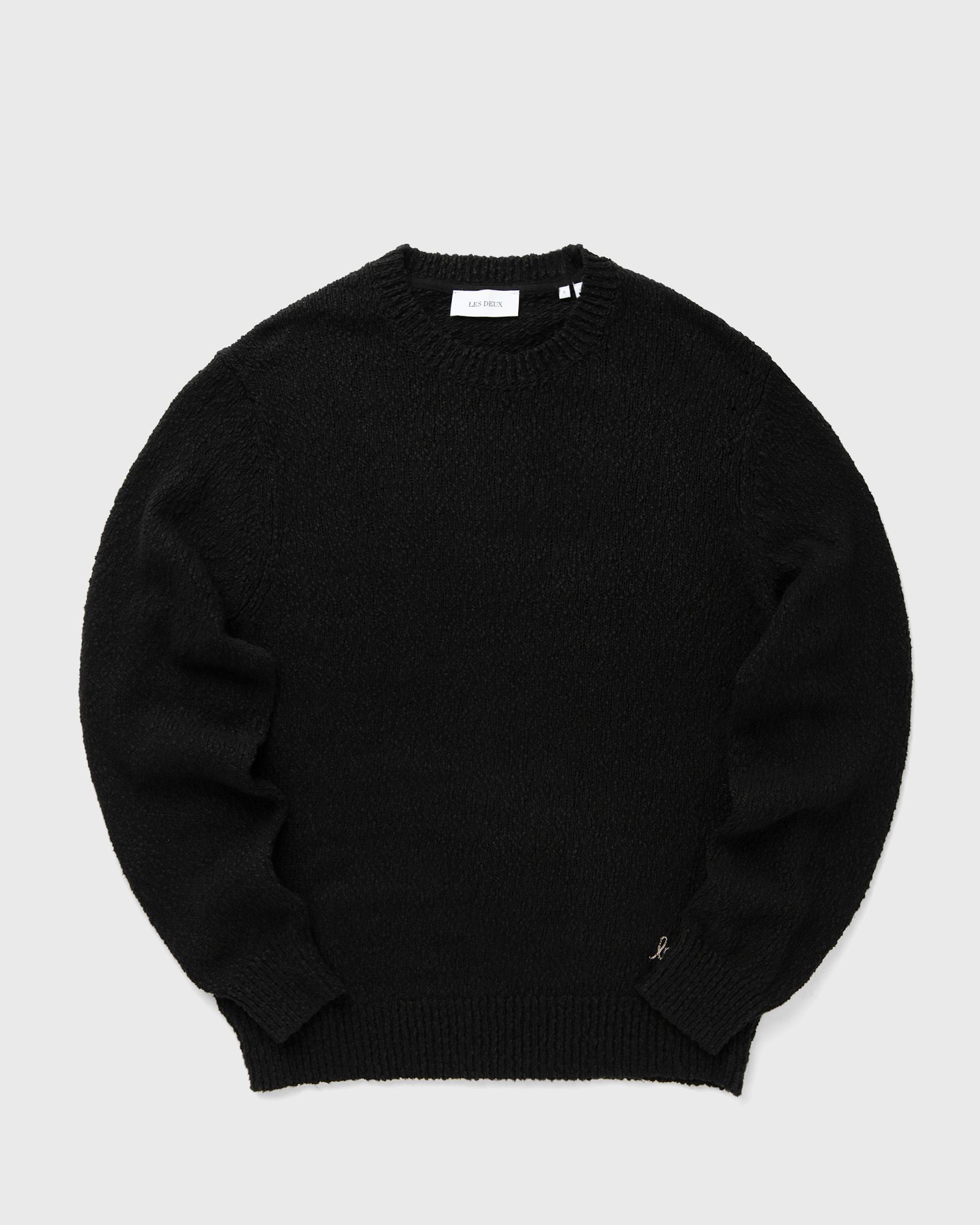 Les Deux Errol Cotton Roundneck men Pullovers black in Größe:M Les Deux Errol Cotton Roundneck men Pullovers black in Größe:M von Les Deux