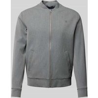 Les Deux Jacke mit Stehkragen Modell 'Como' in Mittelgrau Melange, Größe XXL von Les Deux