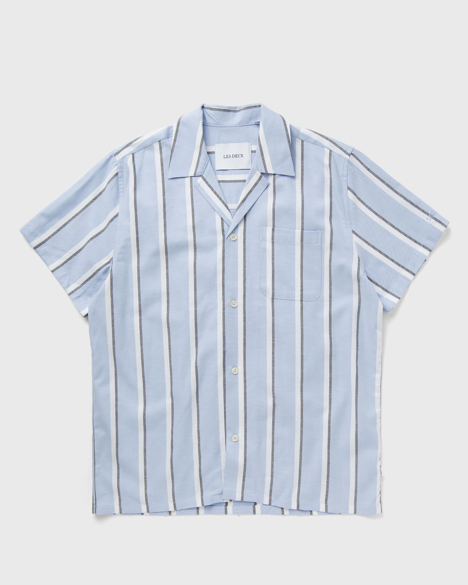 Les Deux Lawson Stripe SS Shirt men Shortsleeves blue in Größe:L von Les Deux