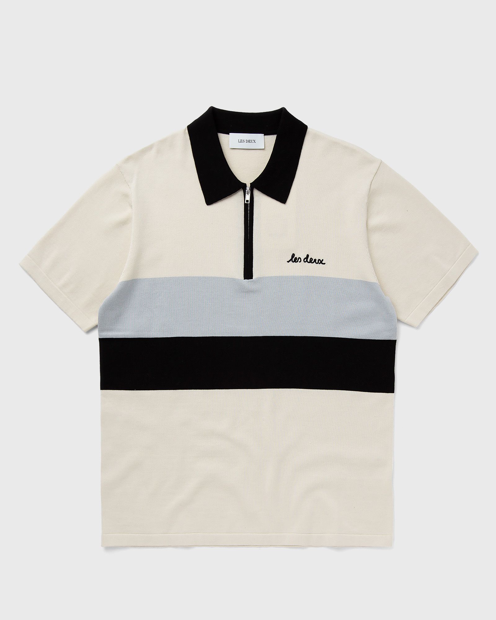 Les Deux Raul Knitted Polo men Polos beige in Größe:L von Les Deux