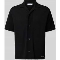 Les Deux Regular Fit Freizeithemd mit 1/2-Arm Modell 'Geoffroy' in Black, Größe XXL von Les Deux