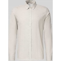 Les Deux Regular Fit Freizeithemd mit Button-Down-Kragen in Mittelgrau, Größe S von Les Deux
