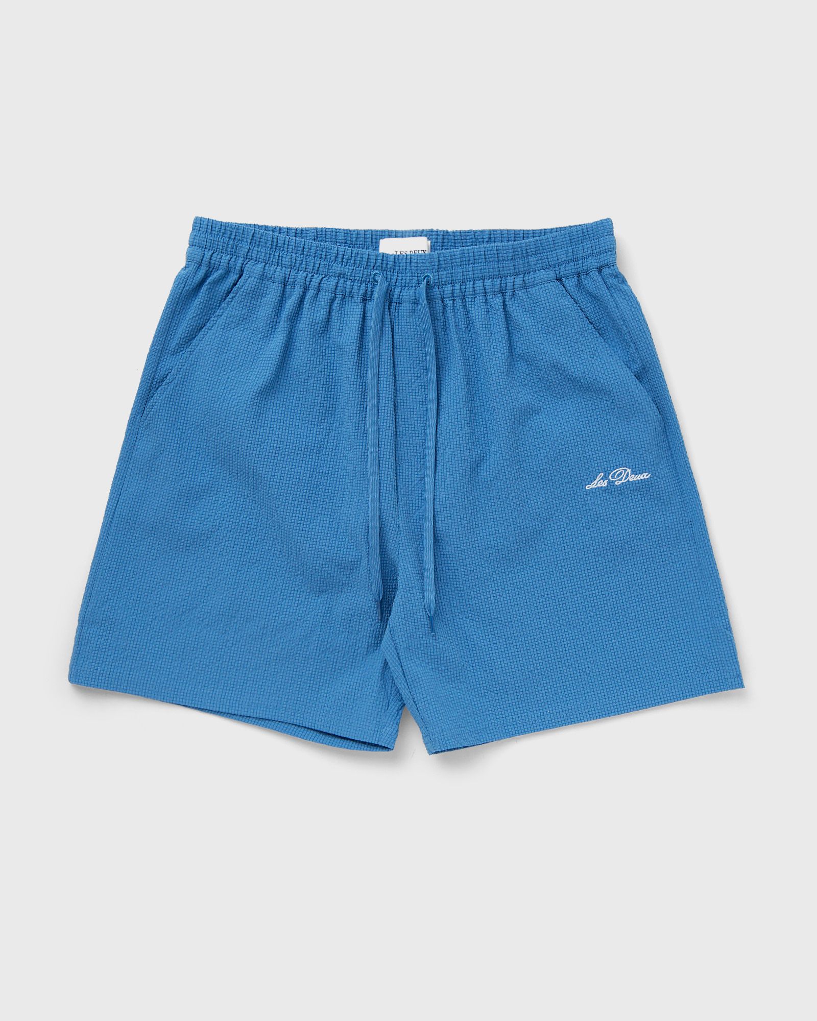 Les Deux Stan Seersucker Swim Shorts 2.0 men Swimwear blue in Größe:L von Les Deux