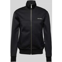 Les Deux Sweatjacke mit Label-Print Modell 'Ballier' in Black, Größe M von Les Deux
