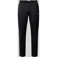 Les Deux Sweatpants mit Logo-Print Modell 'Ballier' in Black, Größe XXL von Les Deux