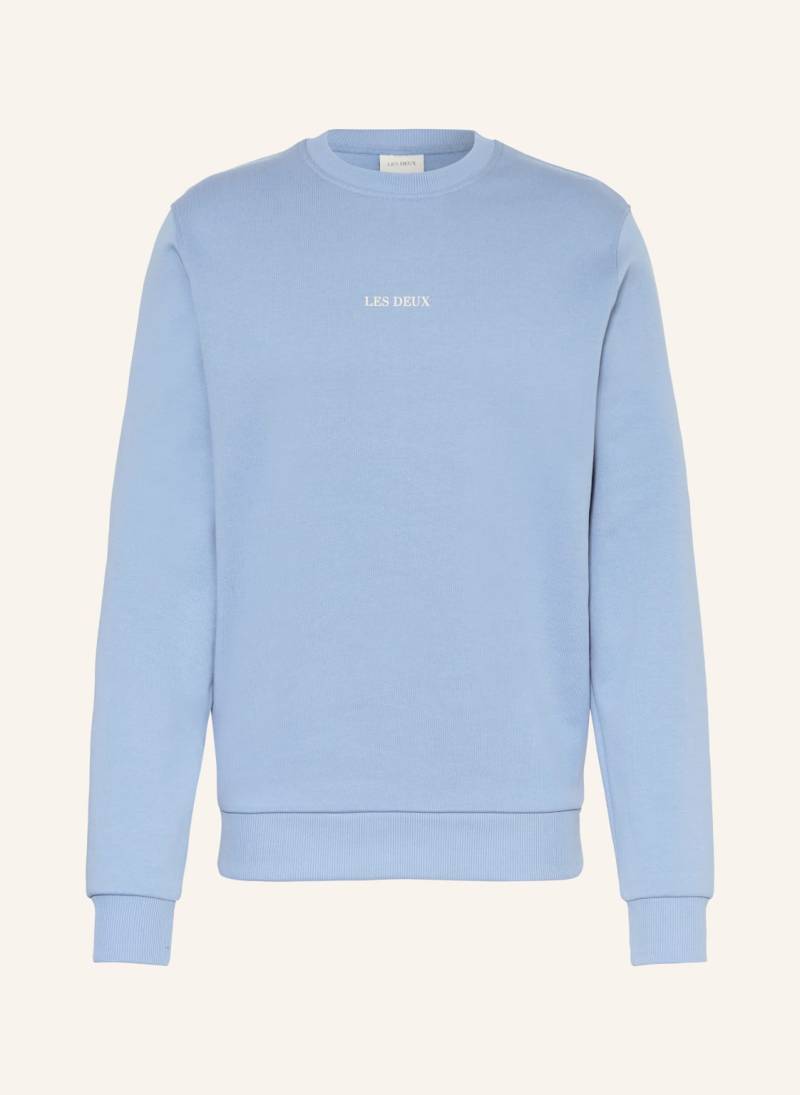 Les Deux Sweatshirt Andrew blau von Les Deux