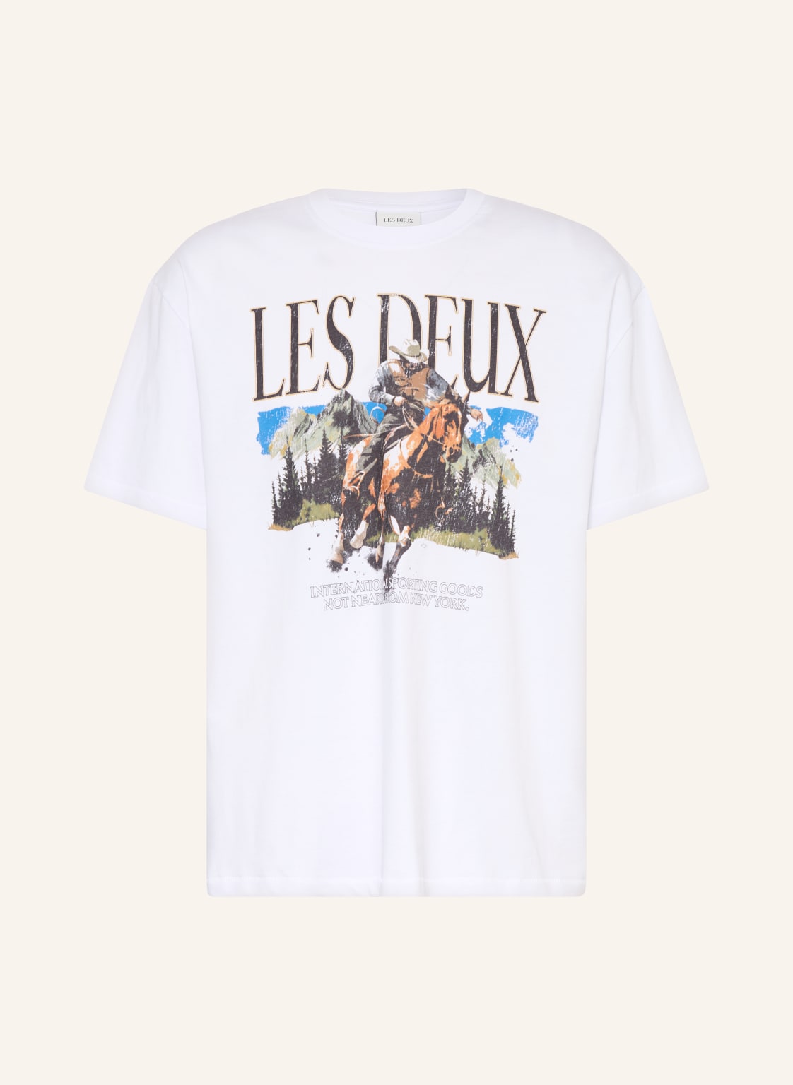 Les Deux T-Shirt Cole weiss von Les Deux