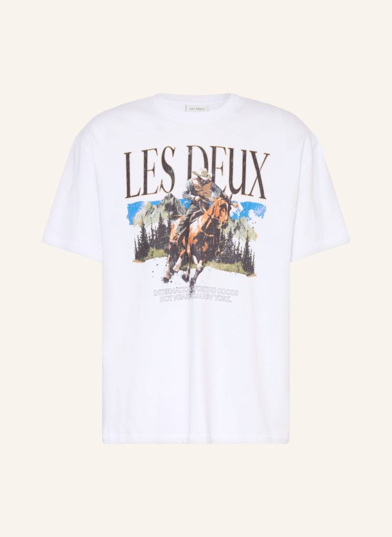 Les Deux T-Shirt Cole weiss von Les Deux