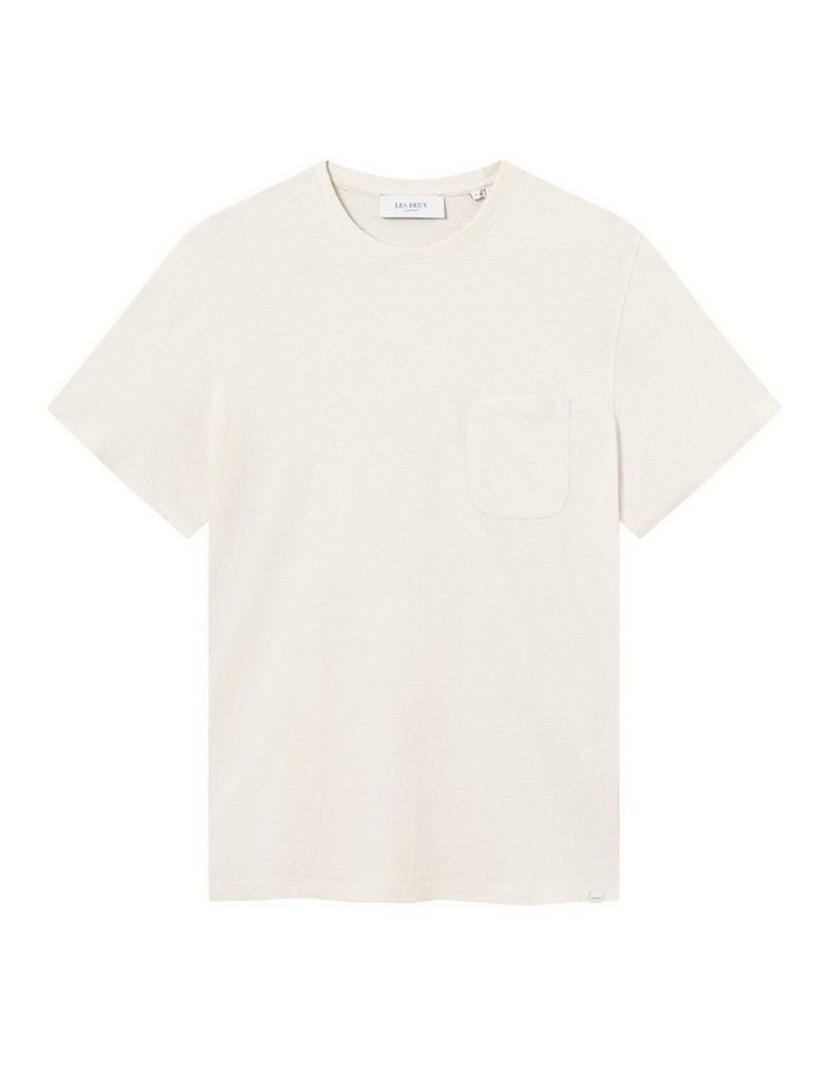 Les Deux T-Shirt - Kurzarm T-Shirt aus Leinenmischung von Les Deux