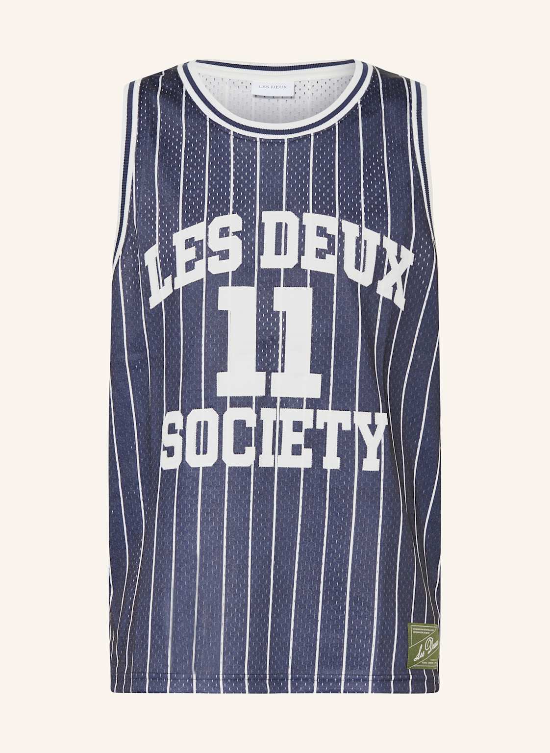 Les Deux Tanktop Silas Aus Mesh blau von Les Deux