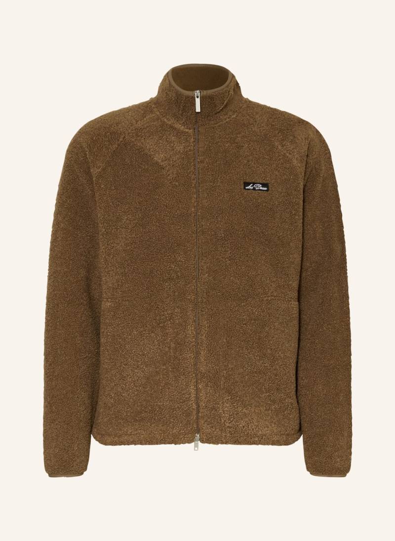 Les Deux Teddyfell-Jacke Creed braun von Les Deux