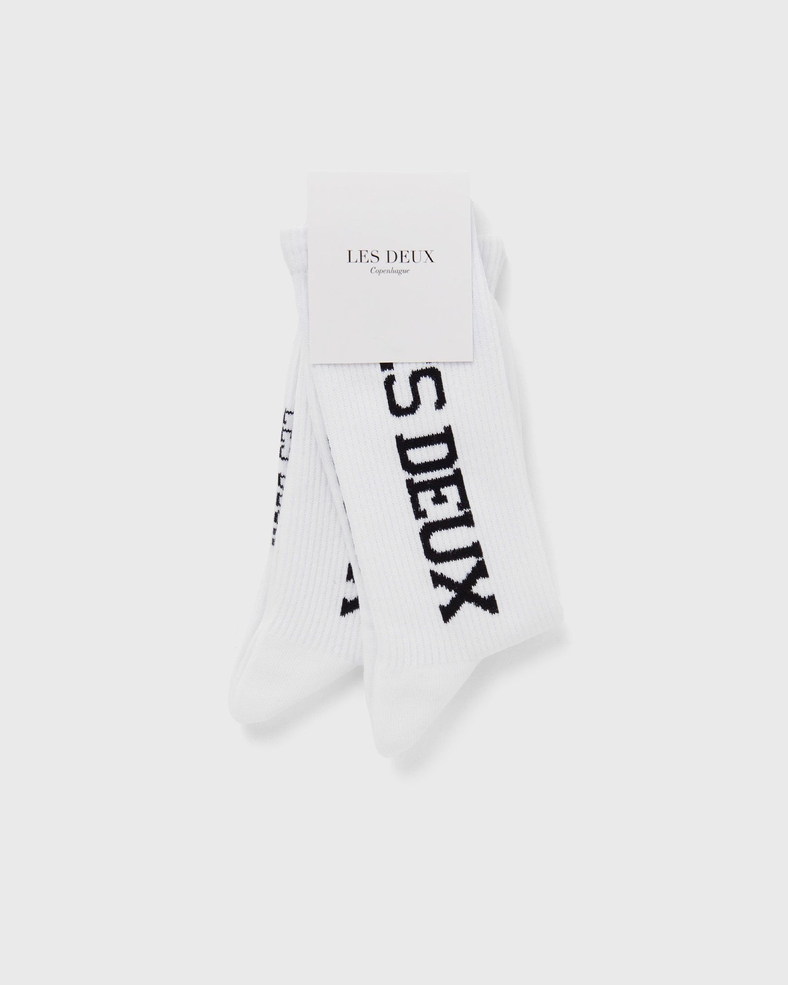 Les Deux Vertigo 2-Pack Rib Socks men Socks black|white in Größe:EU 39-42 von Les Deux