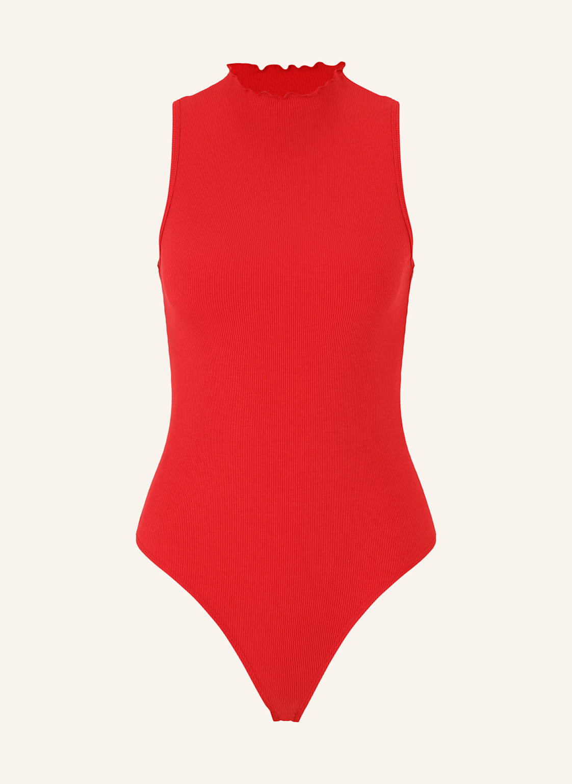Les Lunes Ärmelloser Body Juuno Bodysuit Rib Lettuce Hem rot von Les Lunes