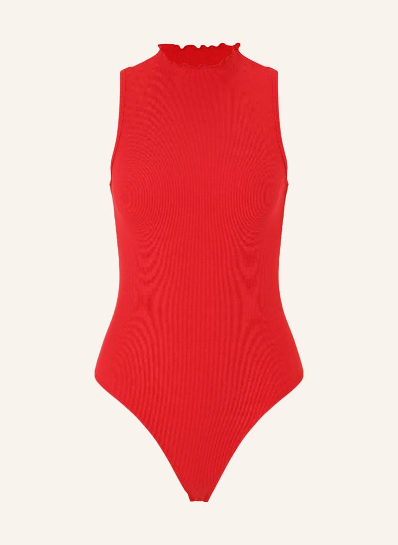 Les Lunes Ärmelloser Body Juuno Bodysuit Rib Lettuce Hem rot von Les Lunes