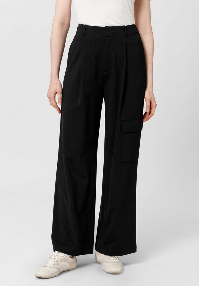 Les Lunes Cargohose ARIAA Pants Wide Leg fließendes Material im Marlene Hosen Stil von Les Lunes