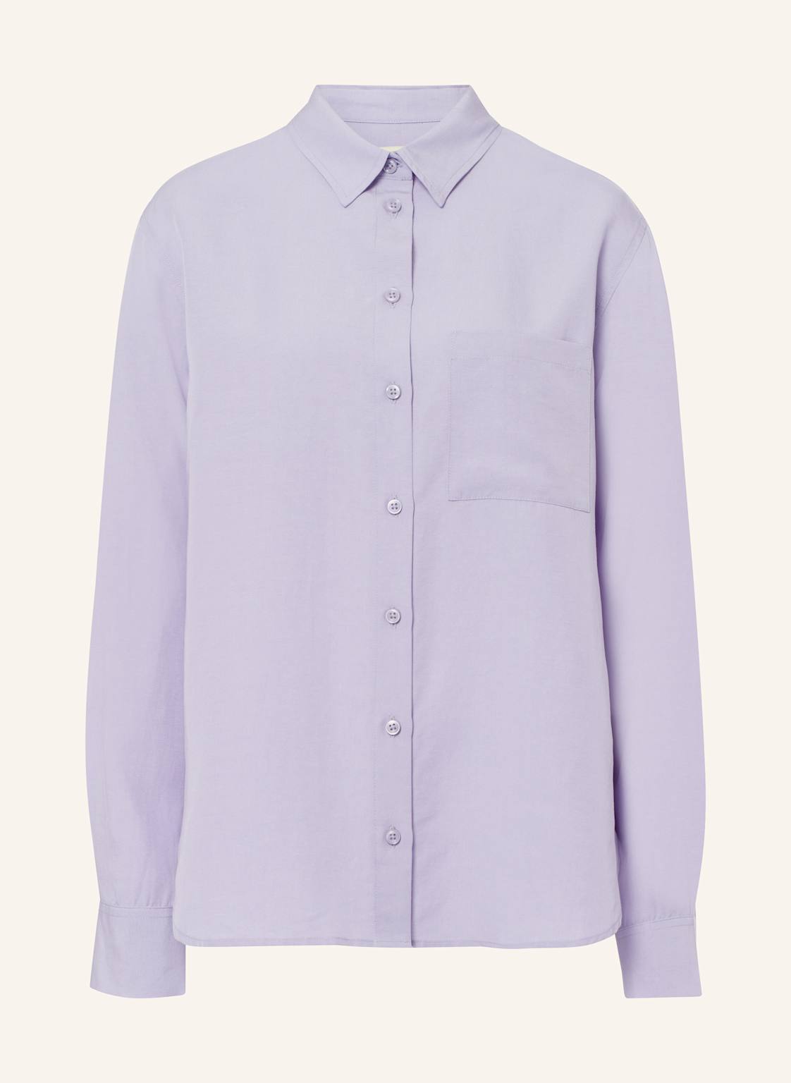 Les Lunes Langarmbluse Hattie Shirt Loose Fit Linen lila von Les Lunes