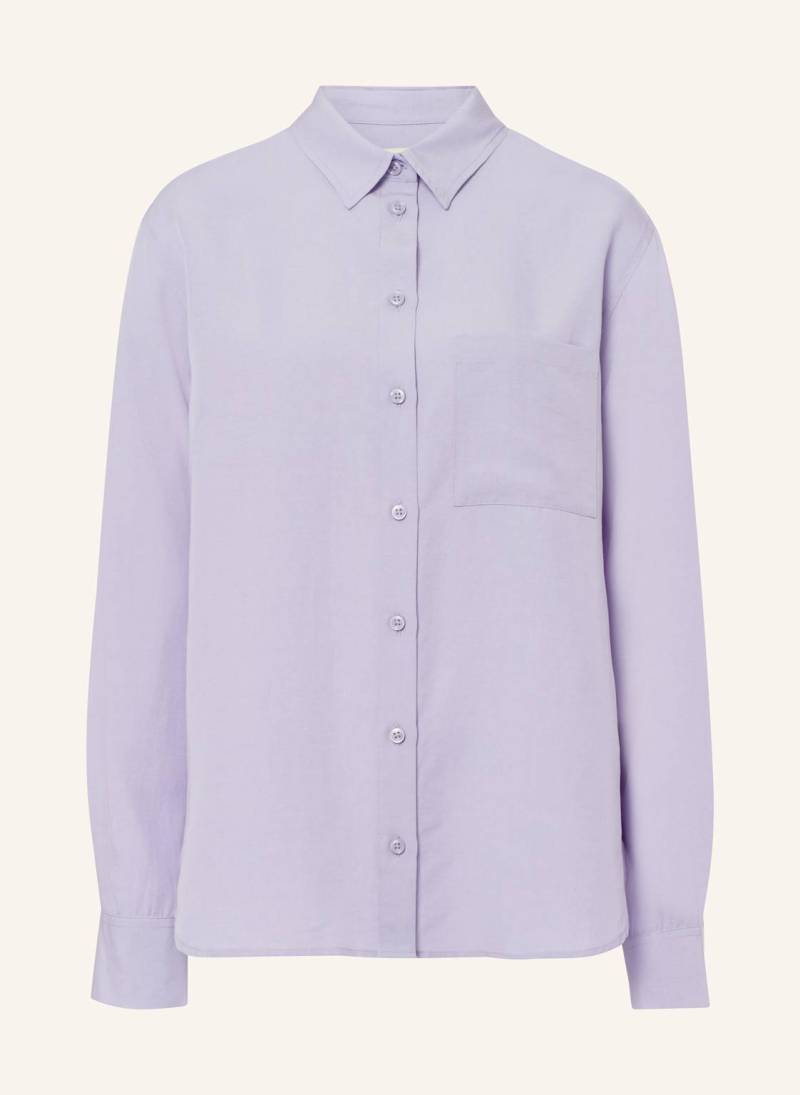 Les Lunes Langarmbluse Hattie Shirt Loose Fit Linen lila von Les Lunes
