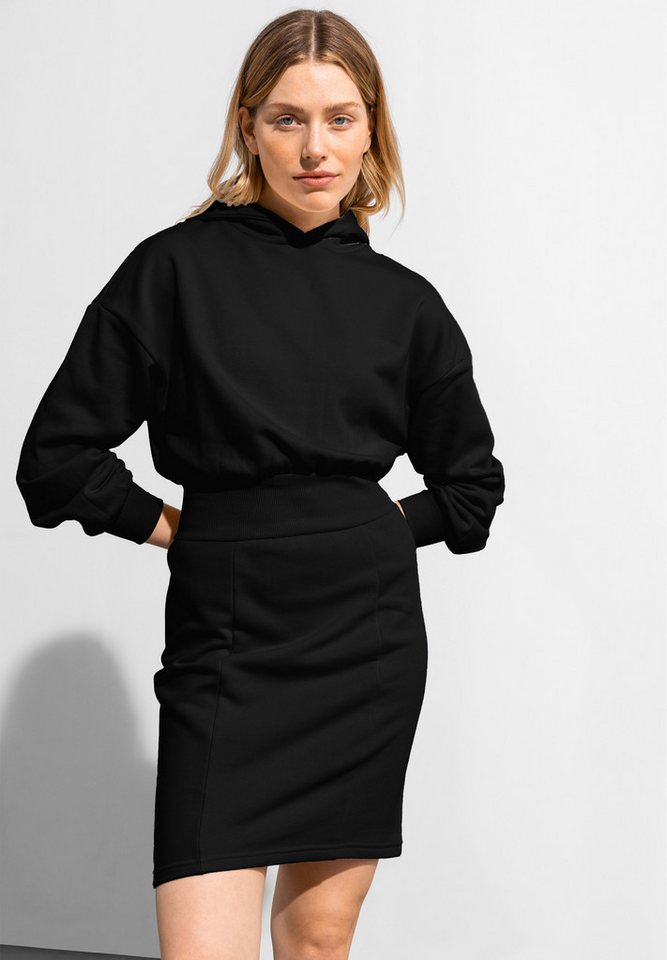 Les Lunes Sweatkleid Charlie mit Kapuze, Hoodie Kleid, Oberteil oversized, Rock eng anliegend von Les Lunes