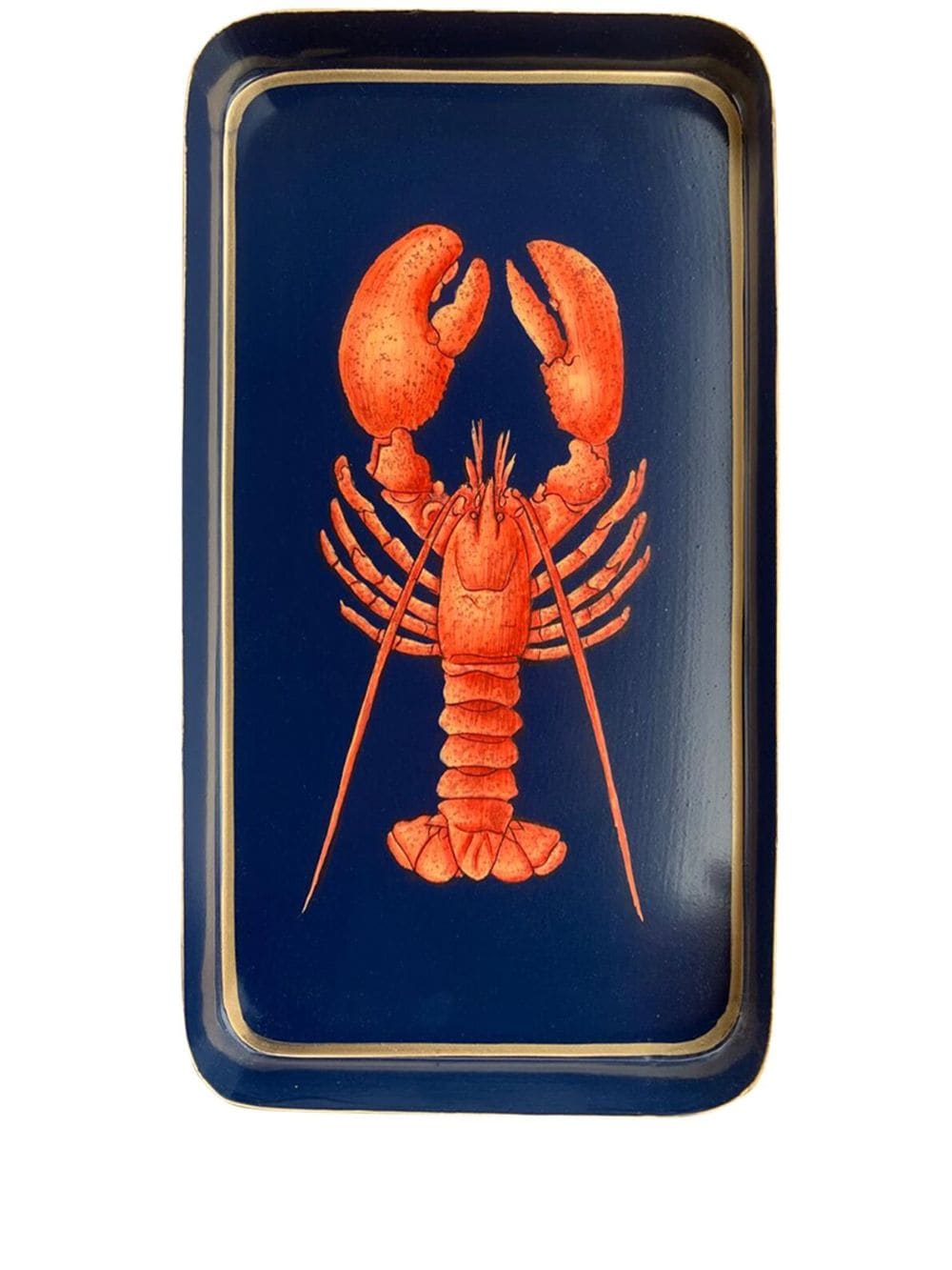 Les-Ottomans Fauna Lobster Tablett (32cm x 17cm) - Blau von Les-Ottomans