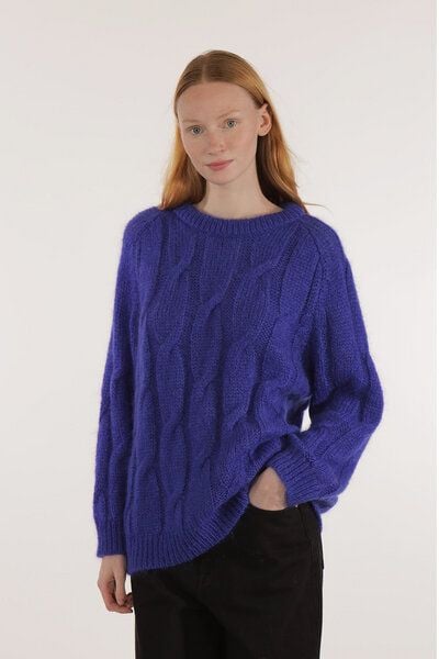 Les Racines Du Ciel Mohair Zopfmuster-Pullover Modell: Iroise von Les Racines Du Ciel