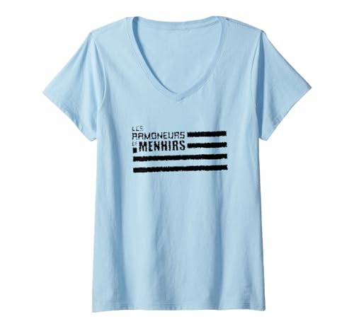 Damen Schornsteinfeger T-Shirt mit V-Ausschnitt Damen Schornsteinfeger T-Shirt mit V-Ausschnitt von Les Ramoneurs de menhirs