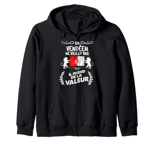 Un Vendéen Ne Alte pas Stolz Man La Vendée Kapuzenjacke Un Vendéen Ne Alte pas Stolz Man La Vendée Kapuzenjacke von Les Régions Françaises Peuple De Valeur