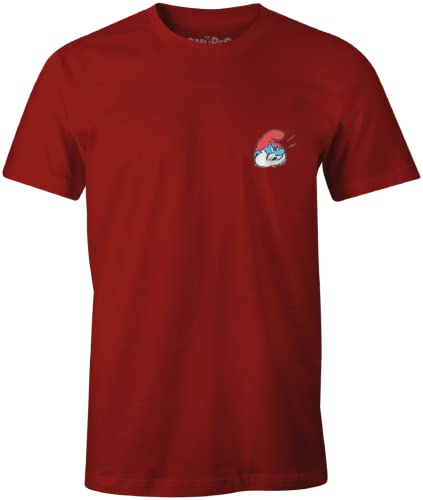 Les Schtroumpfs Herren Mesmurfts008 T-Shirt, rot, XL von Les Schtroumpfs
