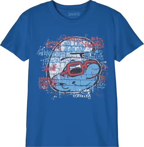 Les Schtroumpfs Jungen Bosmurfts007 T-Shirt, Cobalt, 10 Jahre von Les Schtroumpfs