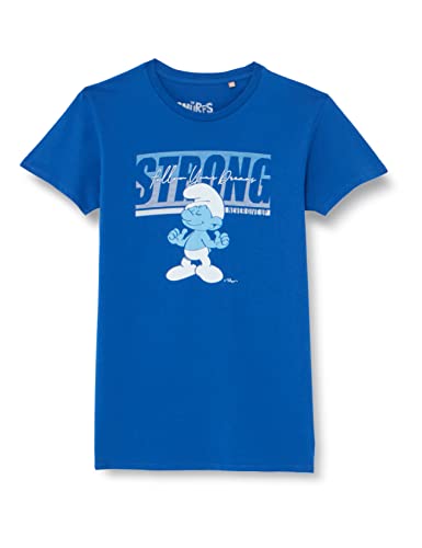 Les Schtroumpfs Jungen Bosmurfts017 T-Shirt, Cobalt, 14 Jahre von Les Schtroumpfs