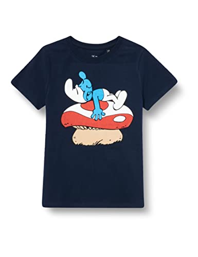 Les Schtroumpfs Jungen Bosmurfts029 T-Shirt, Marineblau, 12 Jahre von Les Schtroumpfs
