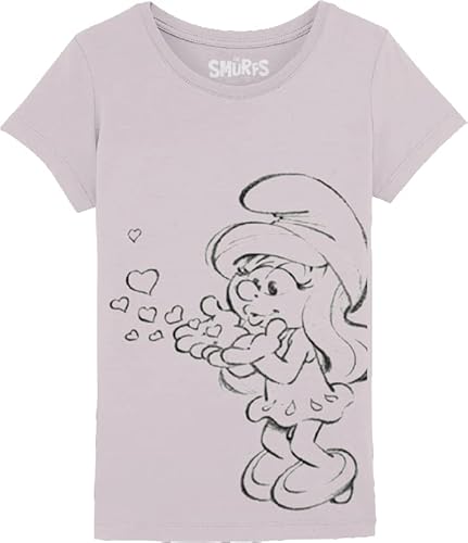 Les Schtroumpfs Mädchen Gismurfts003 T-Shirt, Rosa, 12 Jahre von Les Schtroumpfs