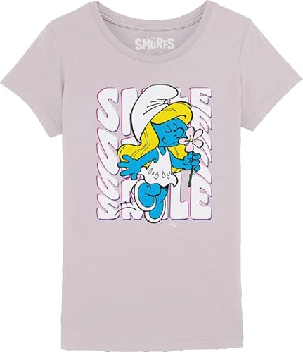 Les Schtroumpfs Mädchen Gismurfts008 T-Shirt, Rosa, 6 Jahre von Les Schtroumpfs