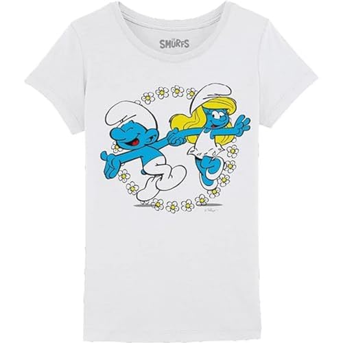 Les Schtroumpfs Mädchen Gismurfts009 T-Shirt, weiß, 12 Jahre von Les Schtroumpfs