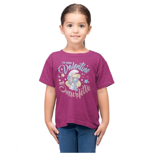 The Smurfs Mädchen Gismurfts017 T-Shirt, Fuchsia, 10 Jahre von The Smurfs
